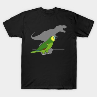 t-rex blue fronted amazon parrot T-Shirt